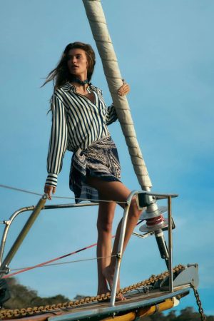 CAMISA M/LONGA NAVY - CIA. MARITIMA